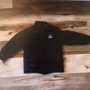 Kids Black Quilted Jacket